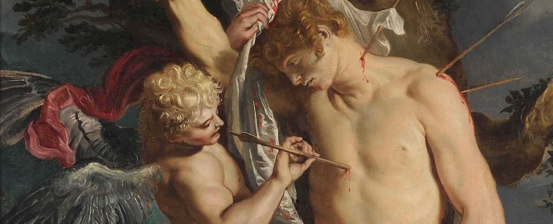 Pietro Paolo Rubens, San Sebastiano medicato dagli angeli - Particolare (1615)