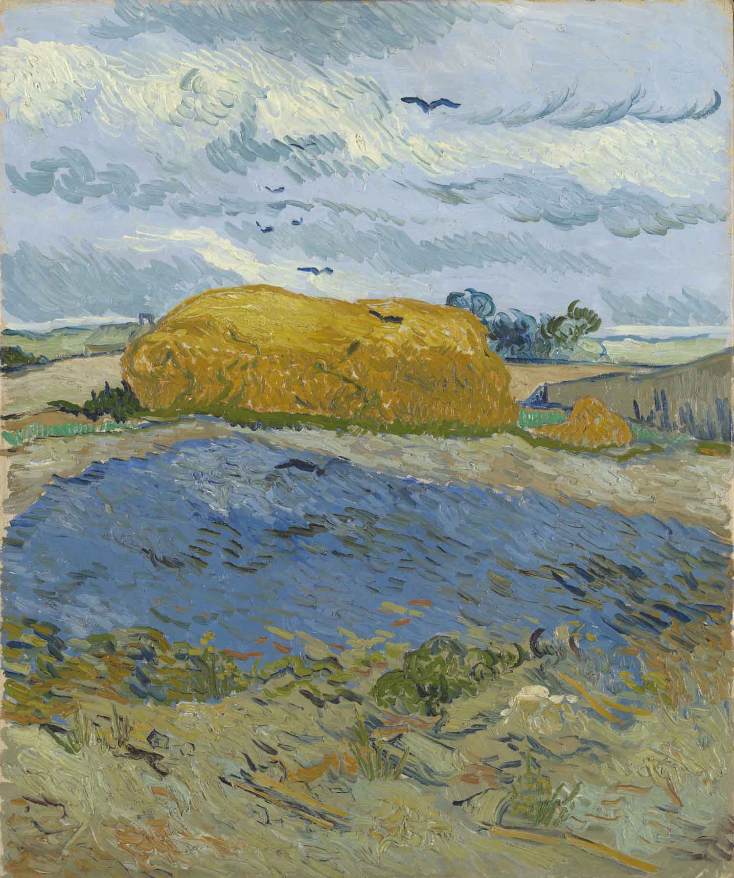 Vincent Van Gogh, Campo di grano sotto cielo nuvolo (1889)