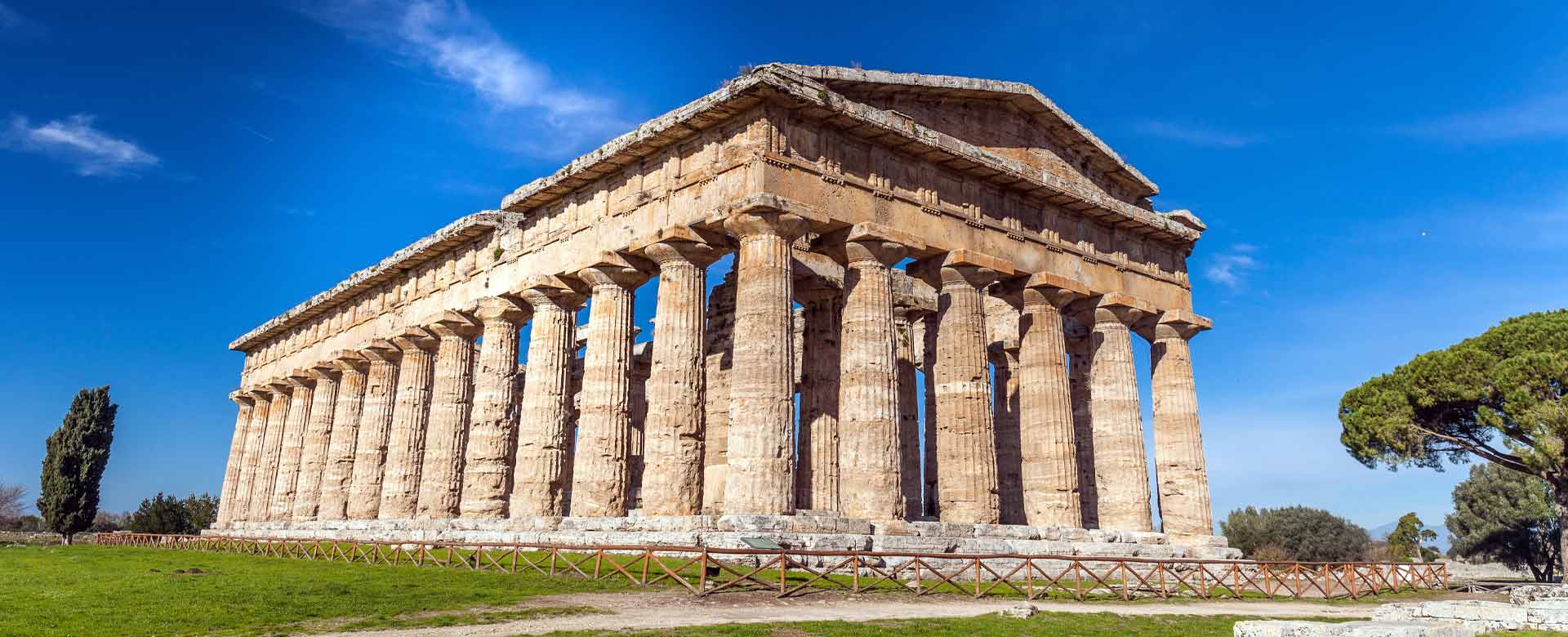 L’area archeologica di Paestum, una delle sedi della Borsa