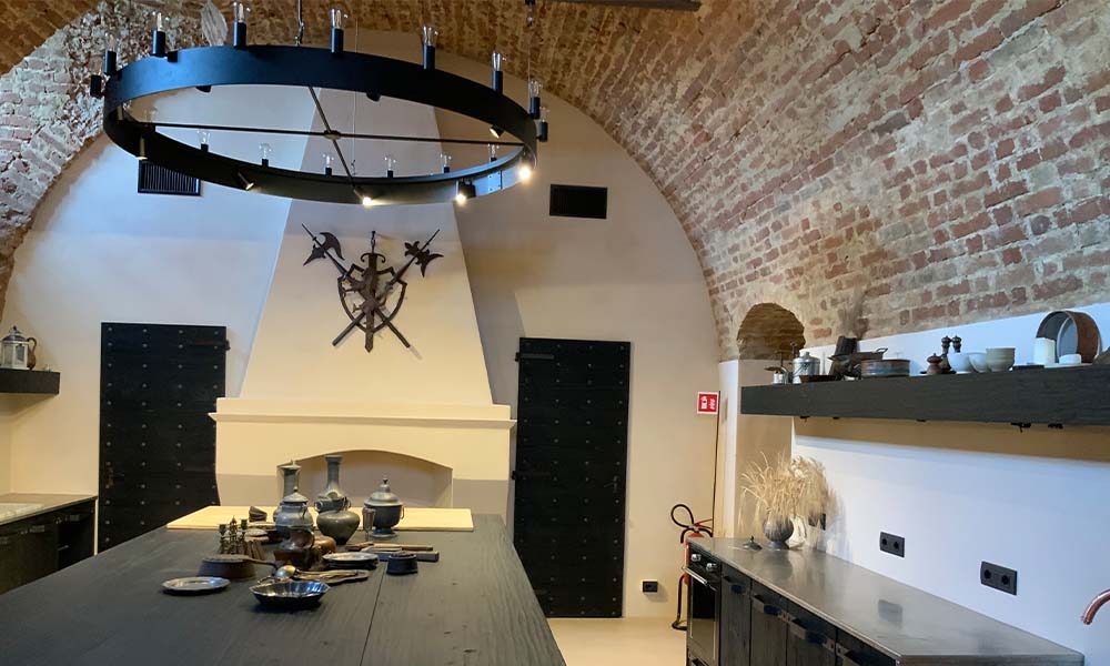 Cucina interna alla Rocca di Arignano