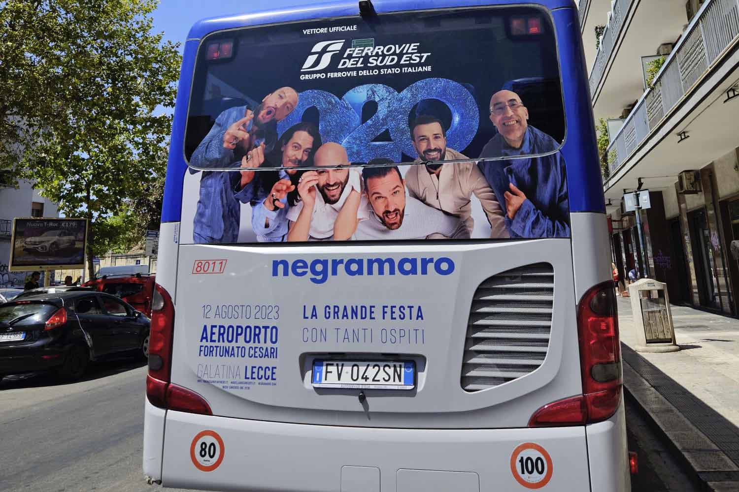 Negramaro livrea autobus Ferrovie del Sud Est