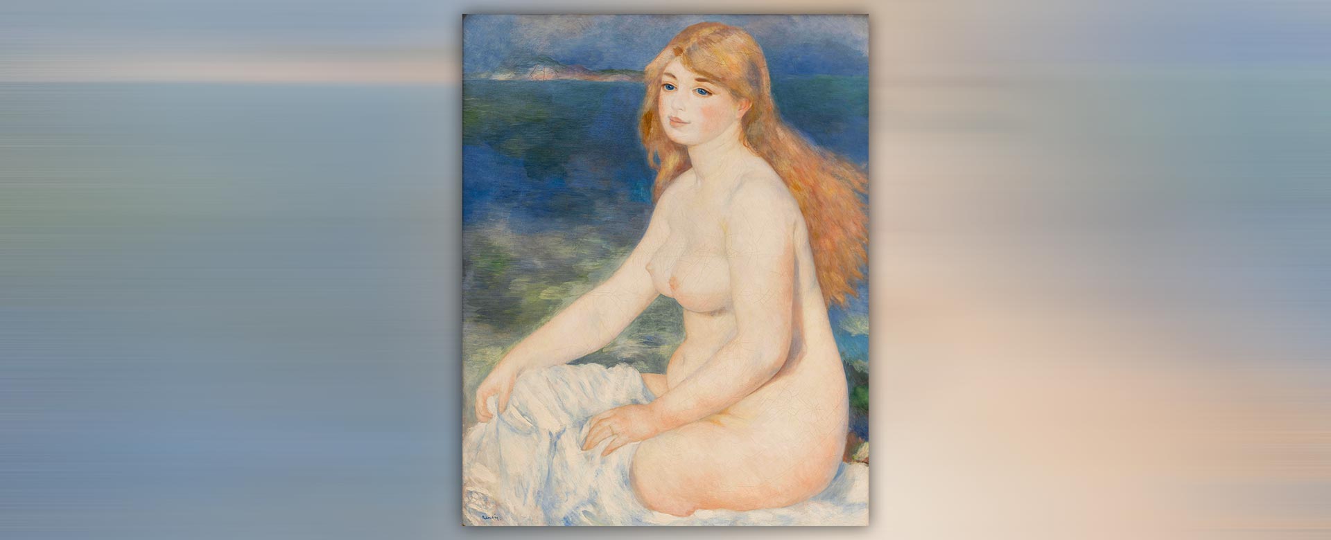 Foto: In apertura La Baigneuse blonde (1882) di Pierre-Auguste Renoir. Pinacoteca Agnelli, Torino