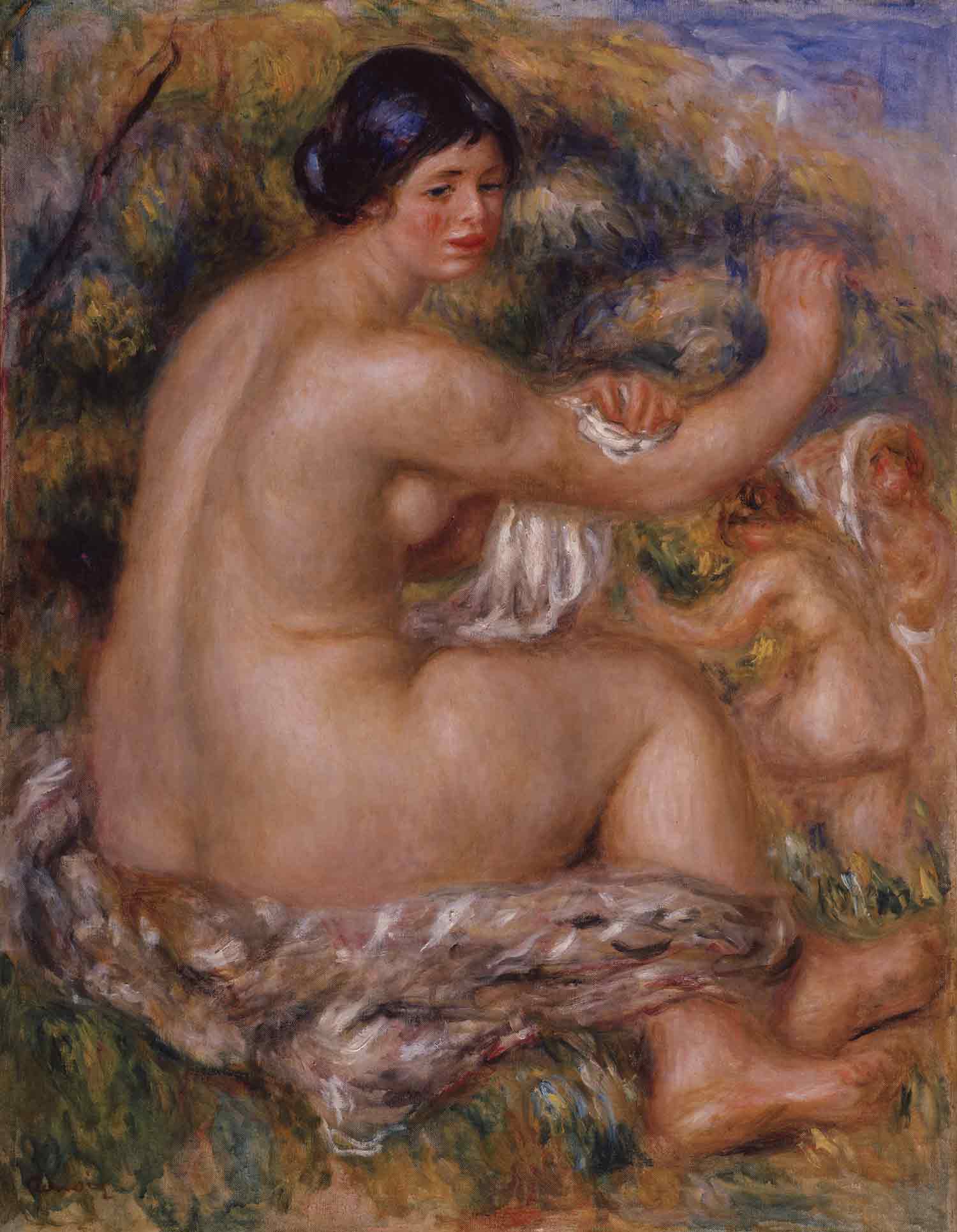 Femme s’essuyant (1912-1914) di Pierre-Auguste Renoir. Kunst Museum Winterthur
