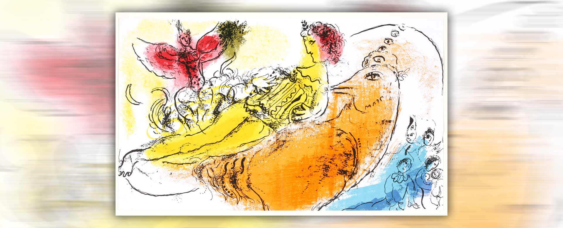  Marc Chagall, Il suonatore di fisarmonica (1957) Courtesy Collezione Guastalla Livorno