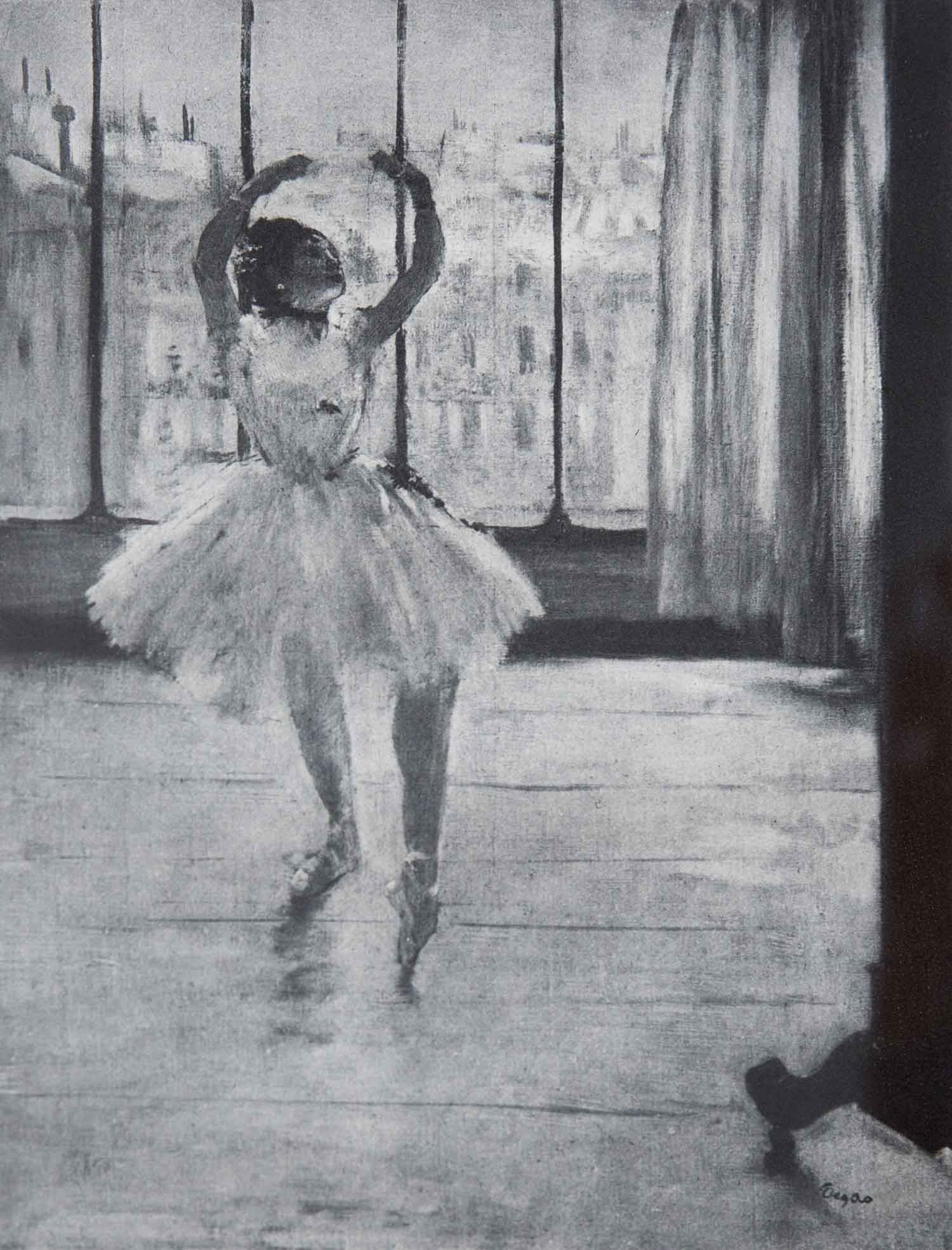 Edgar Degas, La danseuse chez le photographe, acquaforte. Courtesy Collezione Sanfo