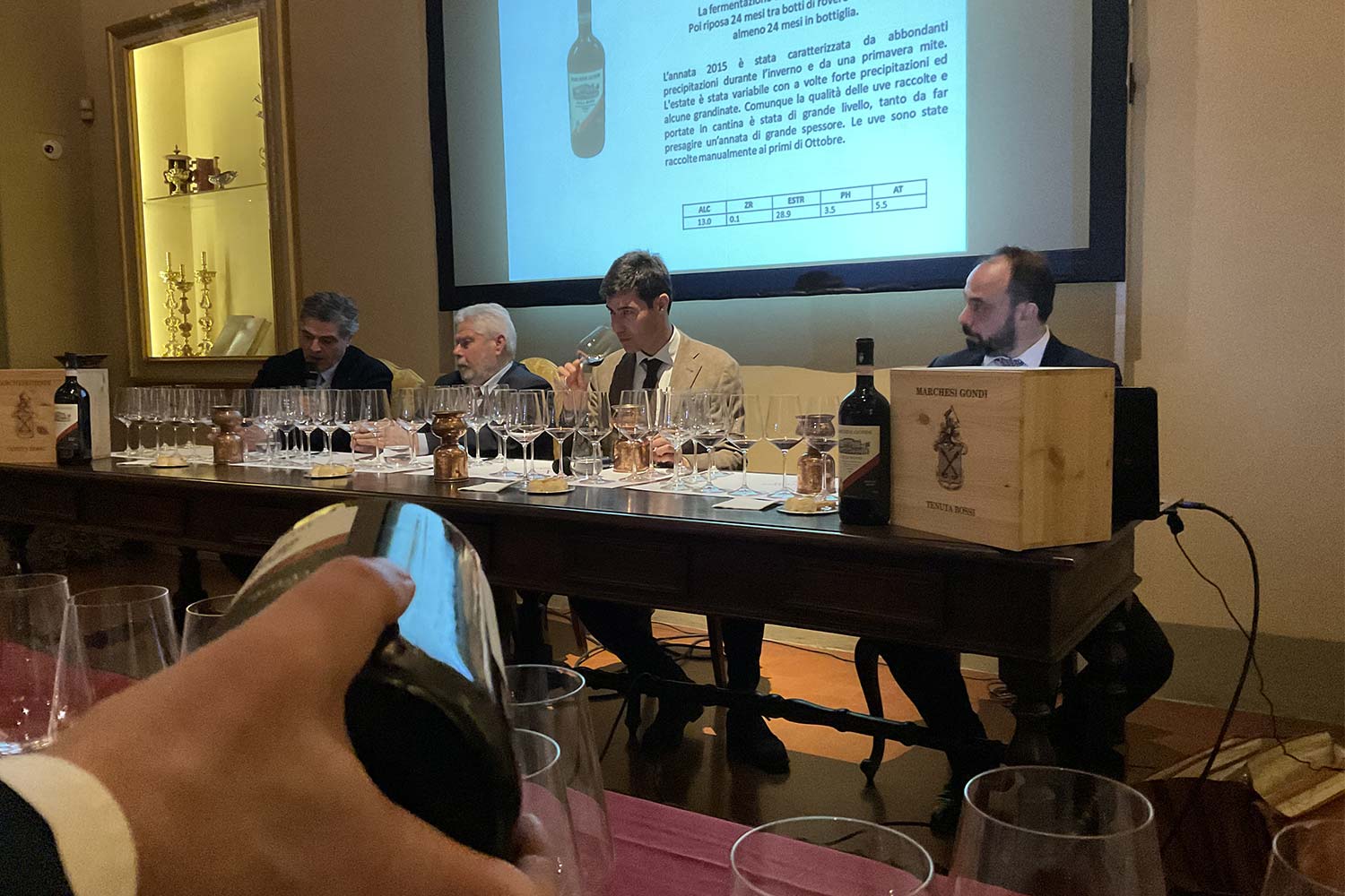 Degstazione vini Marchesi Gondi