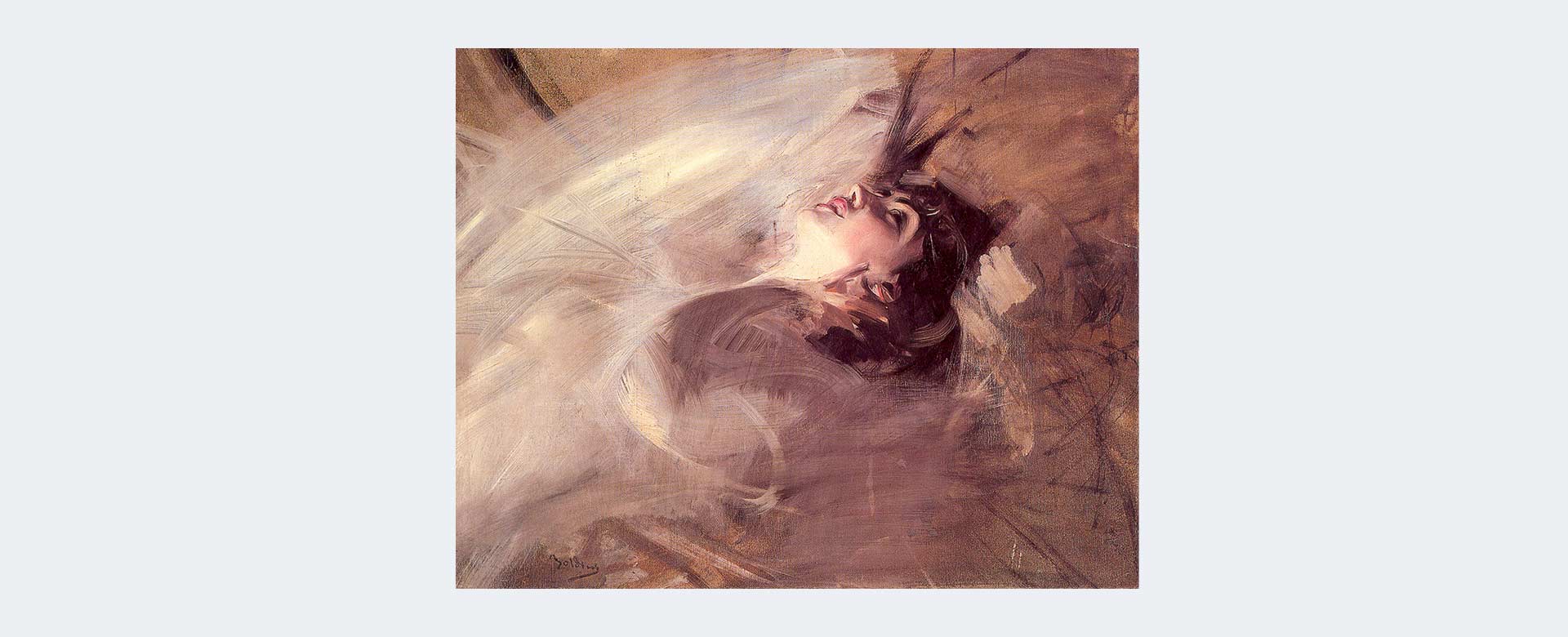 Busto di giovane sdraiata (1912 circa) di Giovanni Boldini © Ca' la Ghironda ModernArtMuseum, Bologna