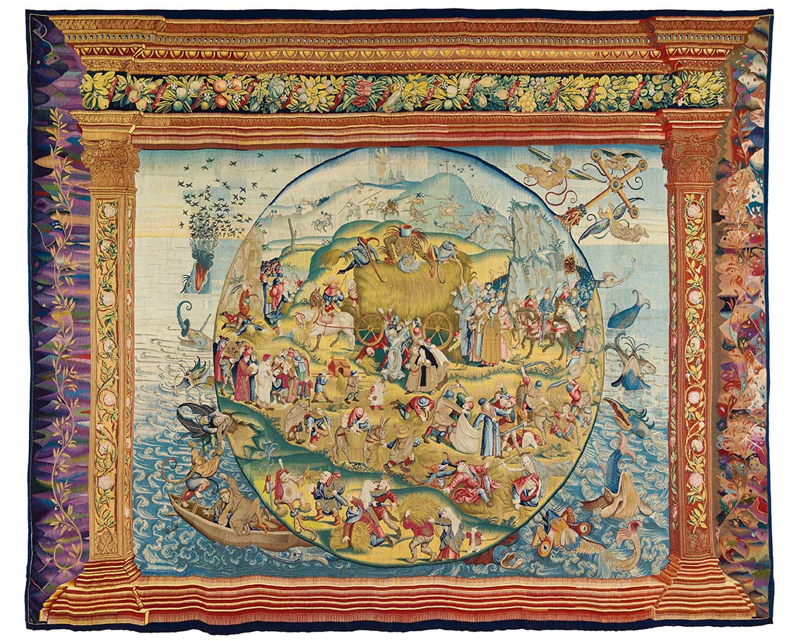 Manifattura di Bruxelles, Il carro di fieno (Tribolazioni della vita umana) (1550-1570 circa) Madrid, Patrimonio Nacional, Palacio Real © Patrimonio Nacional, Madrid