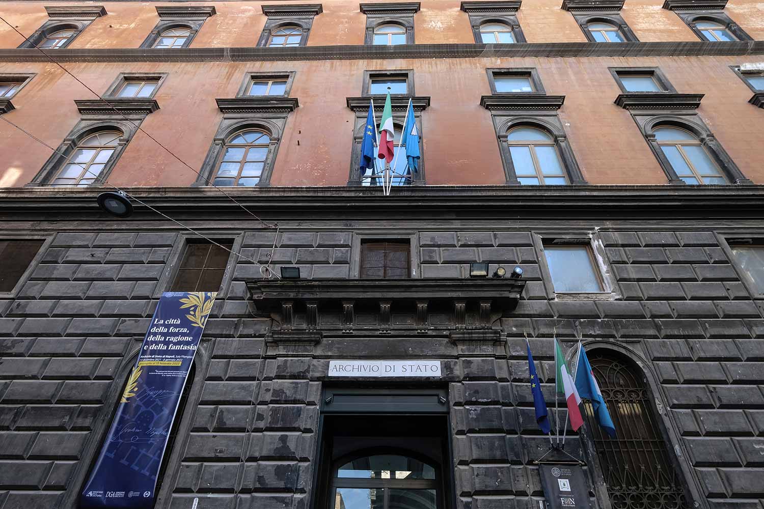 La facciata dell’Archivio di Stato di Napoli ©Archivio di Stato di Napoli