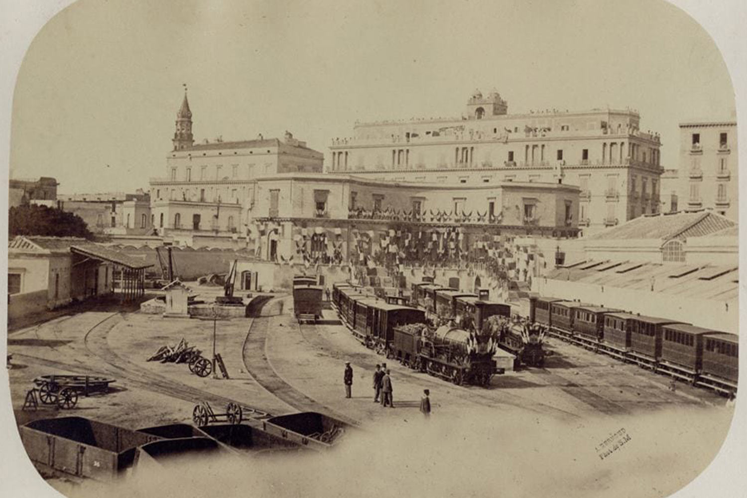 Alphonse Bernoud, Stazione Regia, Napoli (1862 circa)