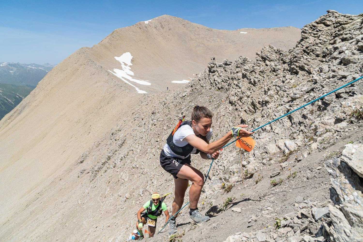 Runner in montagna
