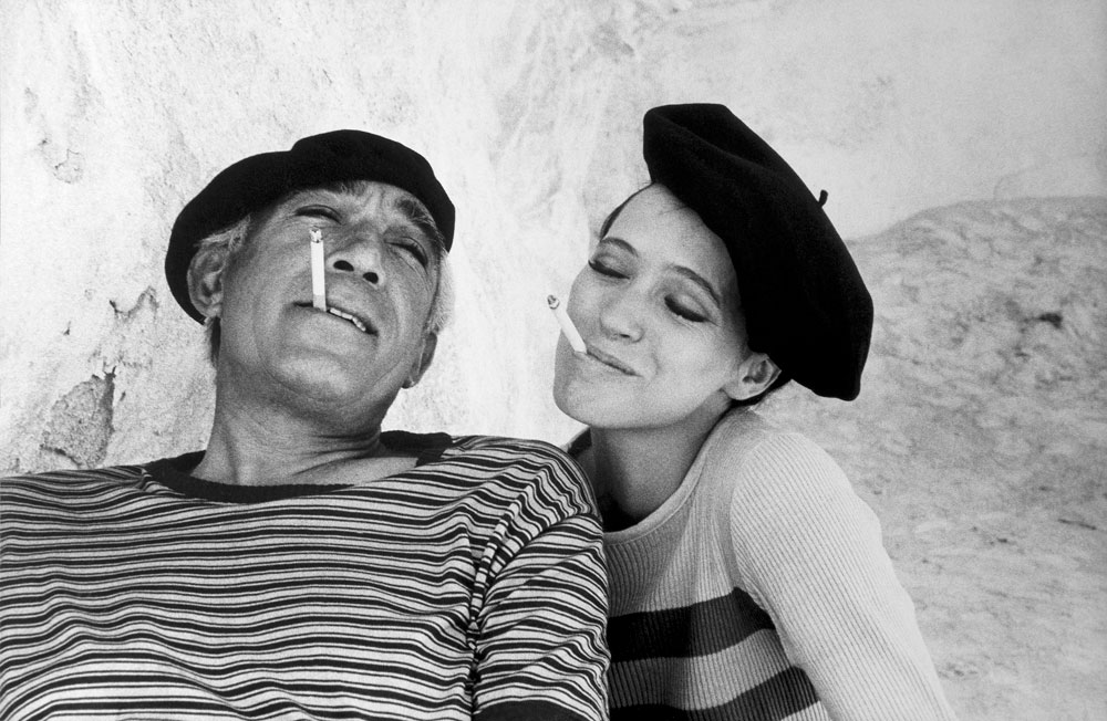  Anthony Quinn e Anna Karina sul set del film The Magus di Guy Green (1976), (Mallorca, Spagna) © Eve Arnold / Magnum Photos