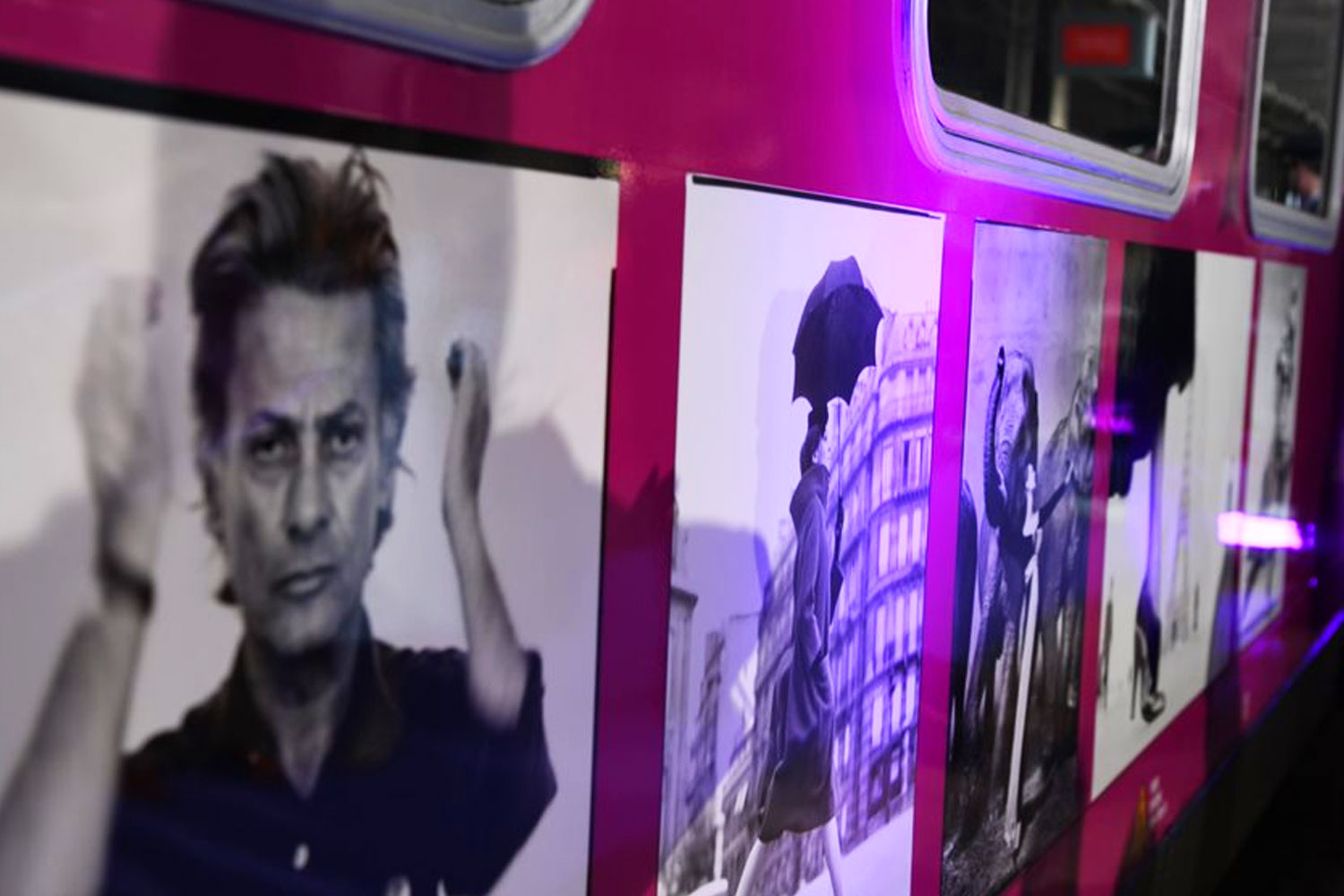 Treno Intercity per mostra Avedon