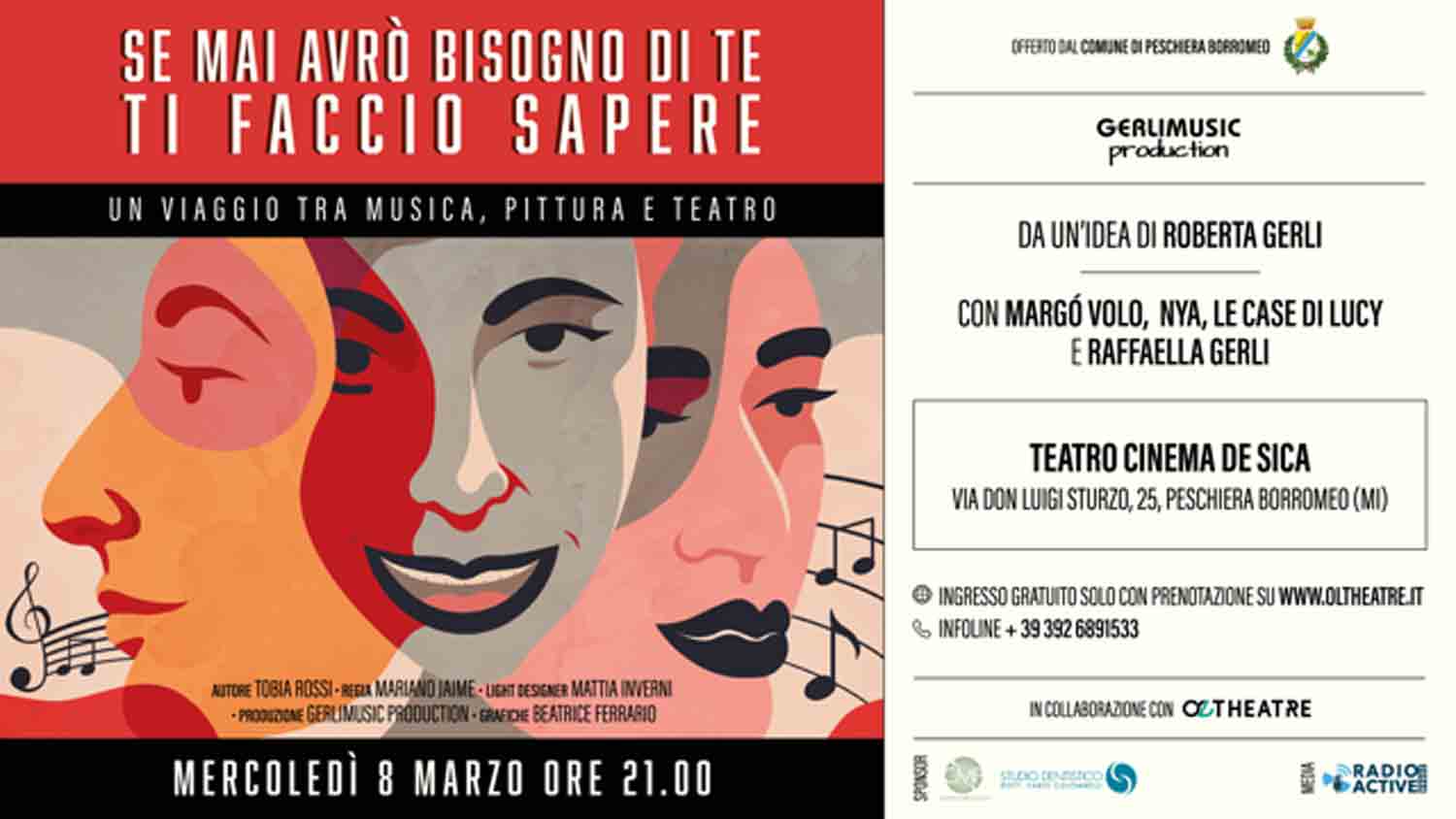 Se mai avrò bisogno di te ti faccio sapere spettacolo teatrale