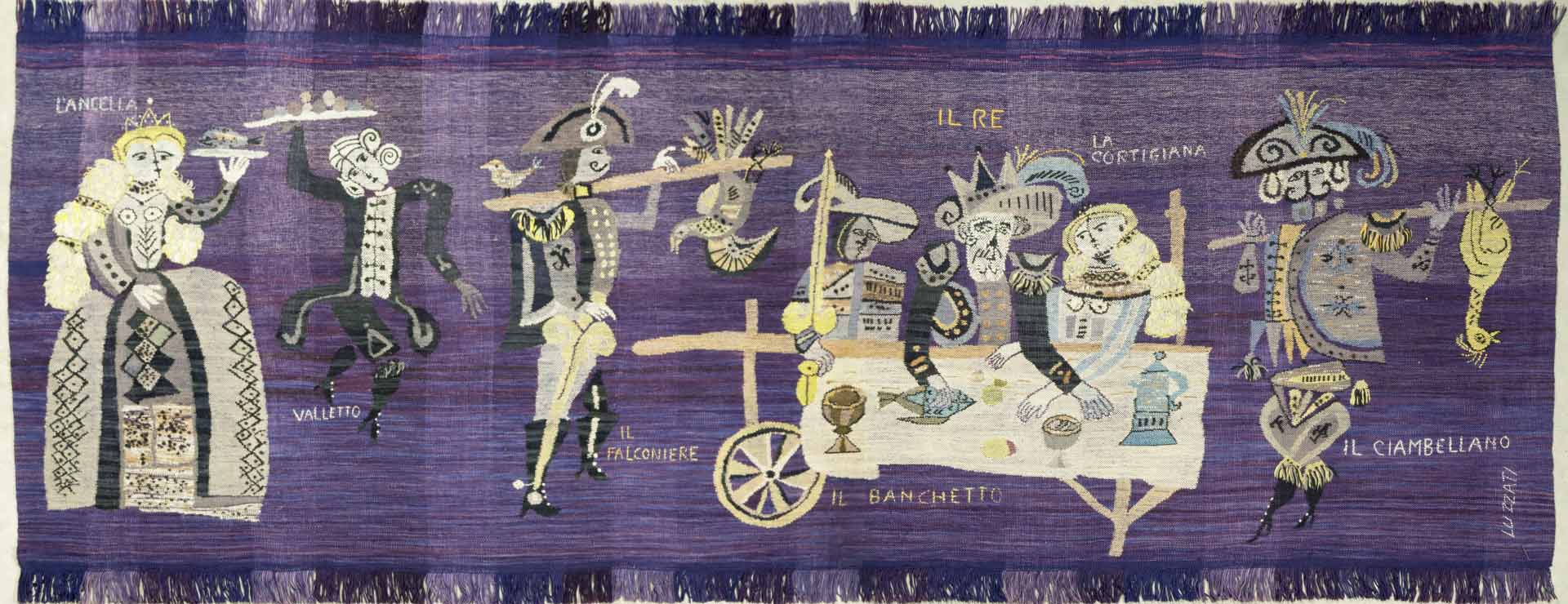 Emanuele Luzzati, La favola (1954 circa) Courtesy Wolfsoniana - Palazzo Ducale Fondazione per la Cultura, Genova