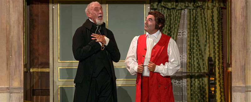 Max Giusti e Giulio Farnese in una scena del Marchese del Grillo
