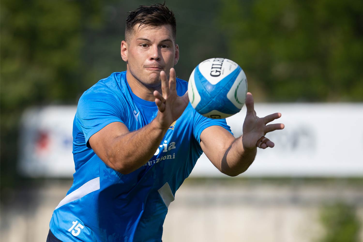 Manuel Zuliani durante un allenamento