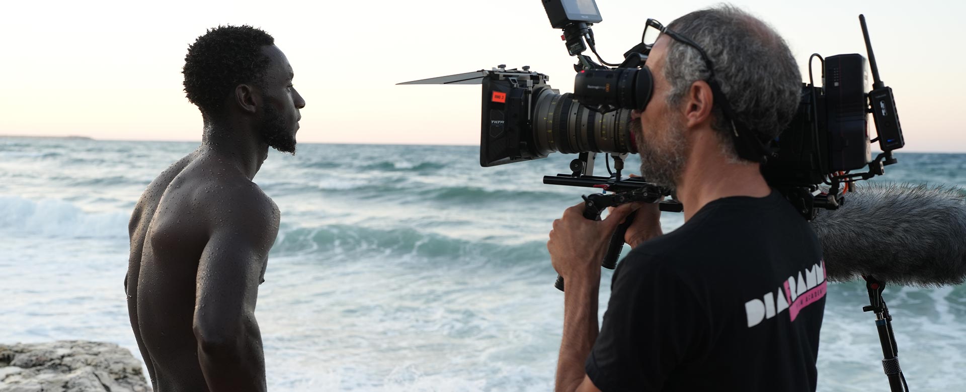 Yacuba Camara sul set