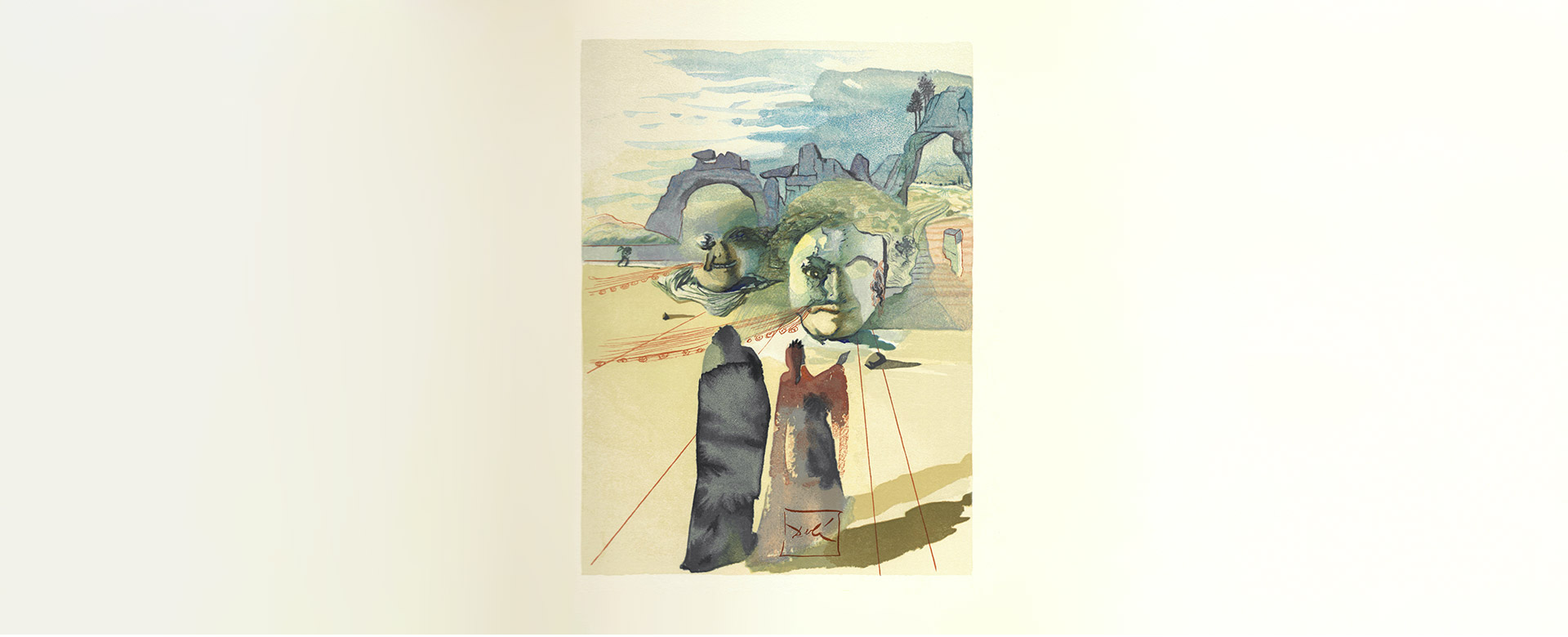 La Divina Commedia di Dante illustrata da Salvador Dalì - Gli avari da “Purgatorio”