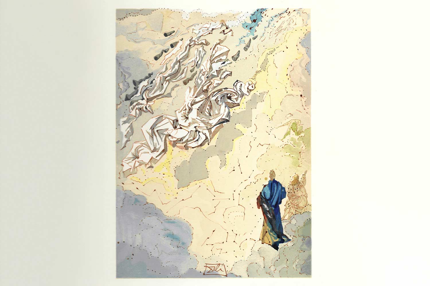 La Divina Commedia di Dante illustrata da Salvador Dalì – Costellazione di spiriti beati da “Paradiso”