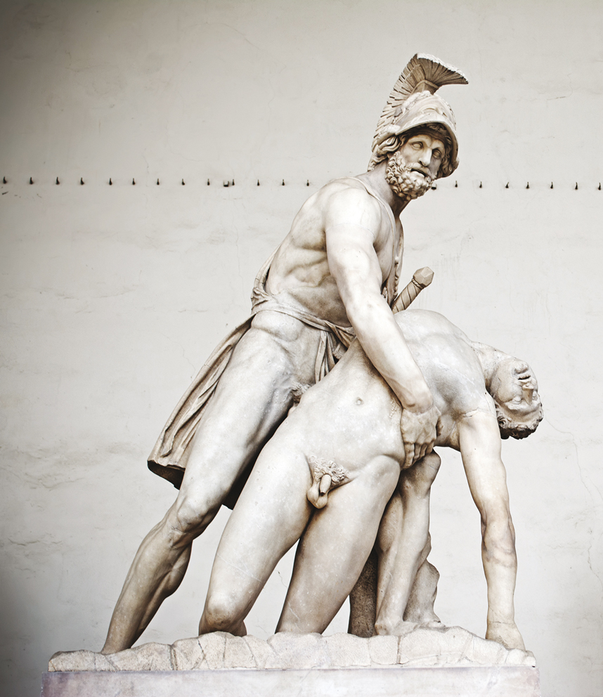 La statua di Patroclo e Menelao, Loggia dei Lanzi, Firenze