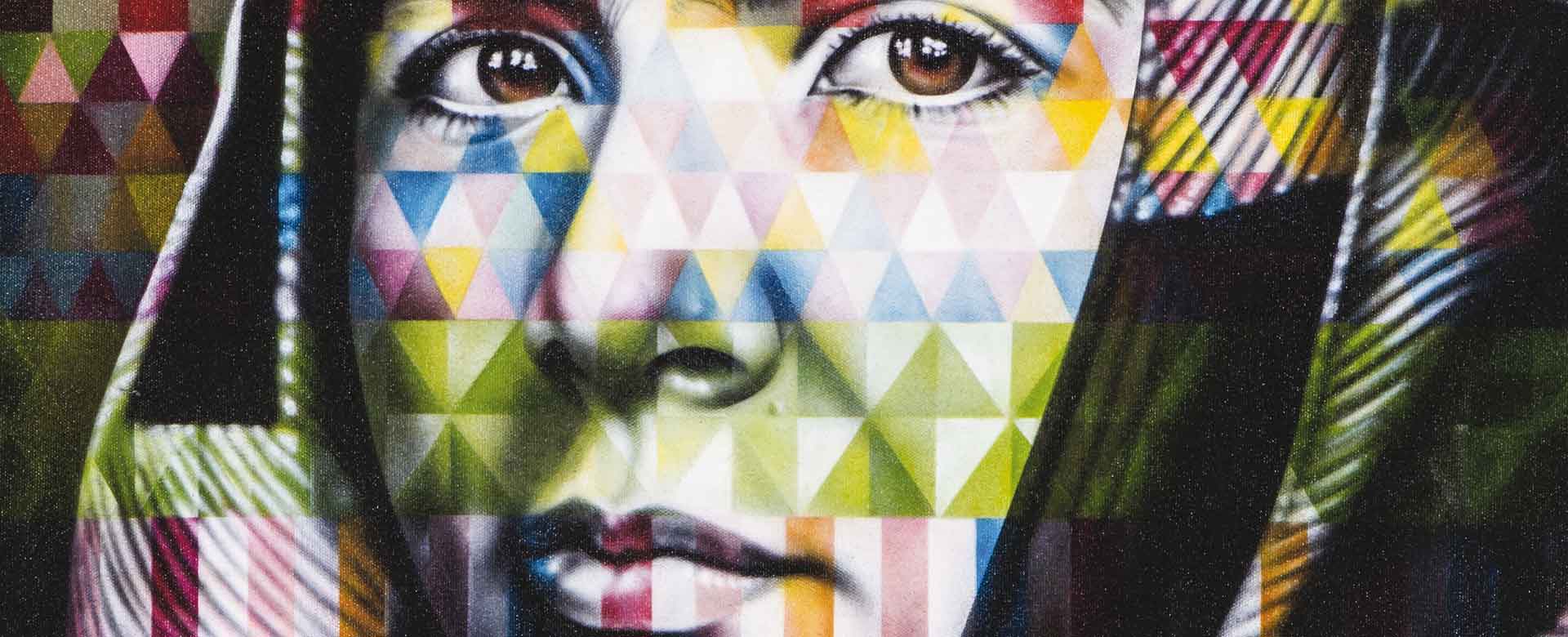 L'opera di street art di Kobra ritrae il volto di Malala Yousafzai