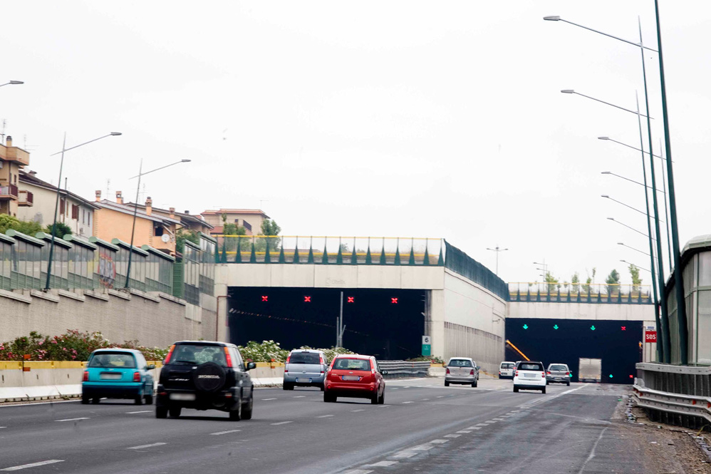 Un tratto del GRA, Grande Raccordo Anulare, di Roma, gestito da Anas