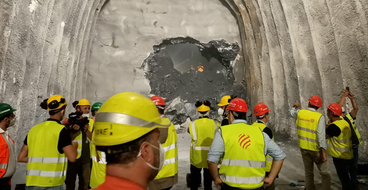 Sfondamento diaframma  cantiere Terzo Valico ferroviario