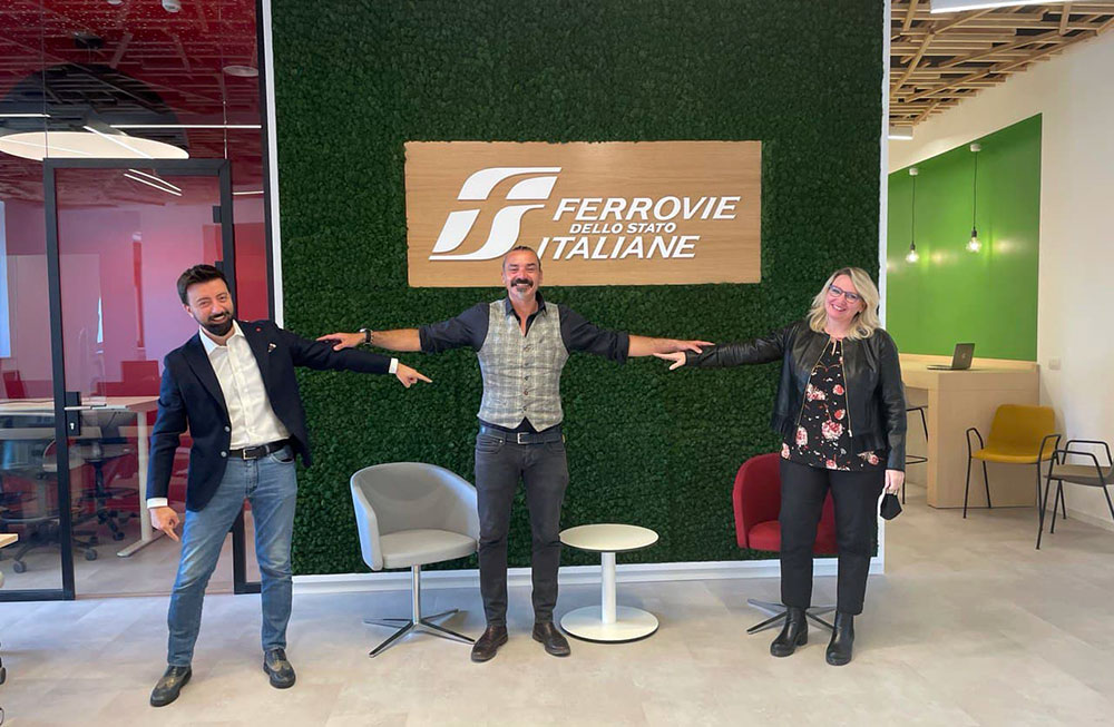 Pietro Urbano Mimmo (Sirti), Amerigo Della Pina (Verde 21) e Rita Casalini (FS)