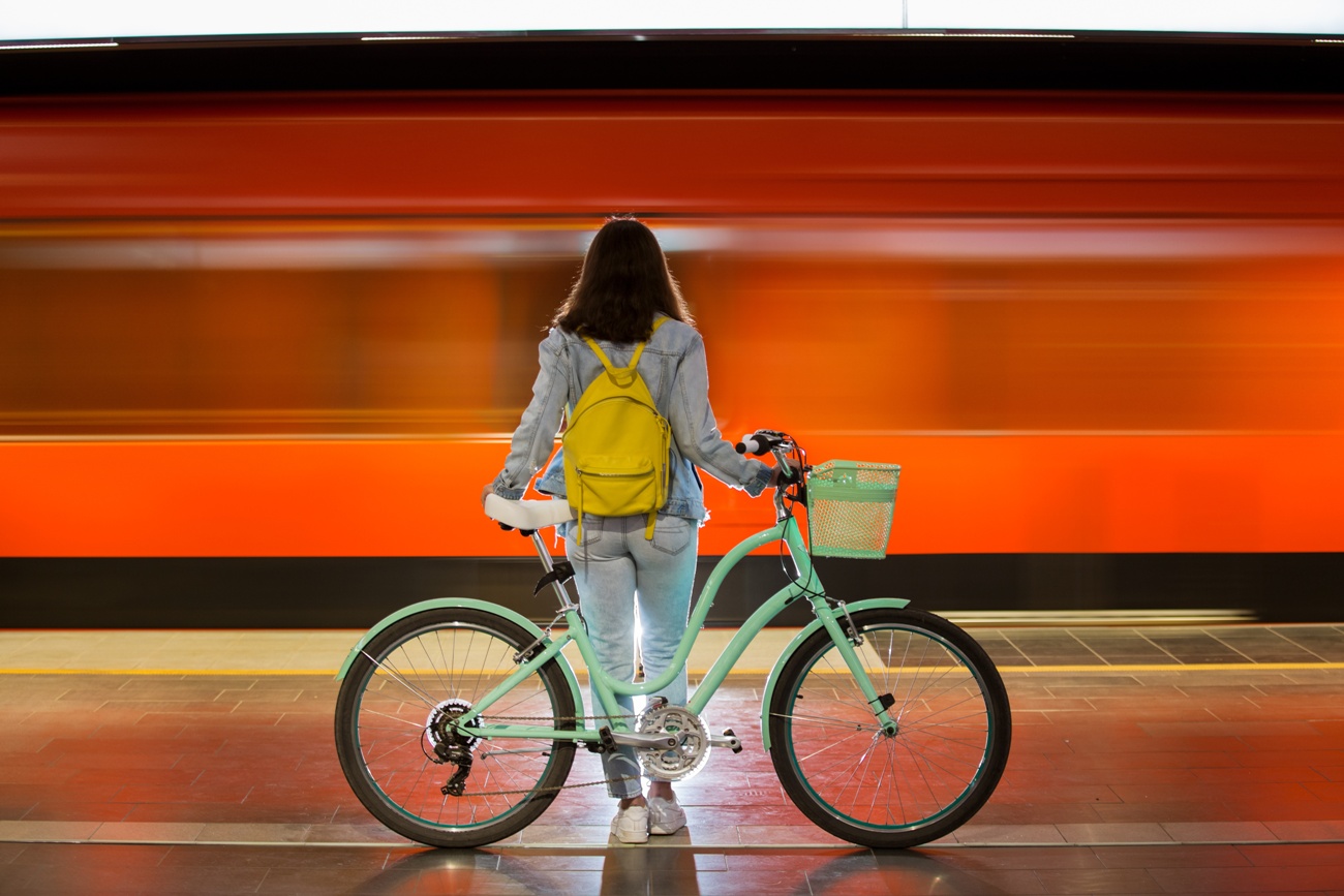 Treno in bici