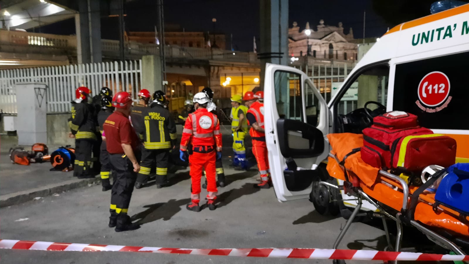 Esercitazione emergenza Genova galleria San Tomaso