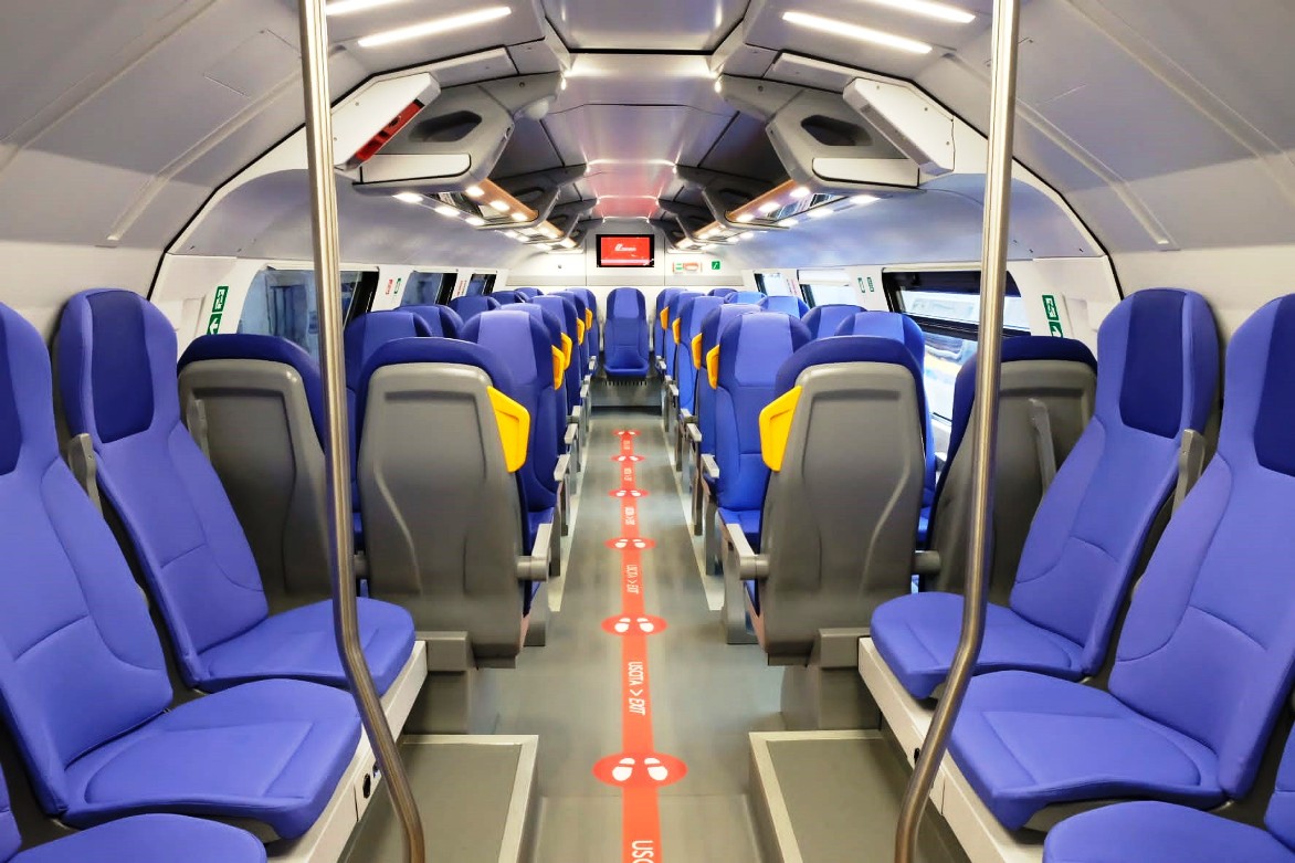 Interno treno regionale Rock