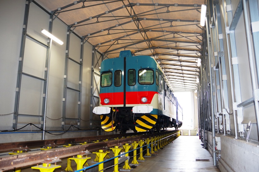 Treno storico Fondazione FS in officina