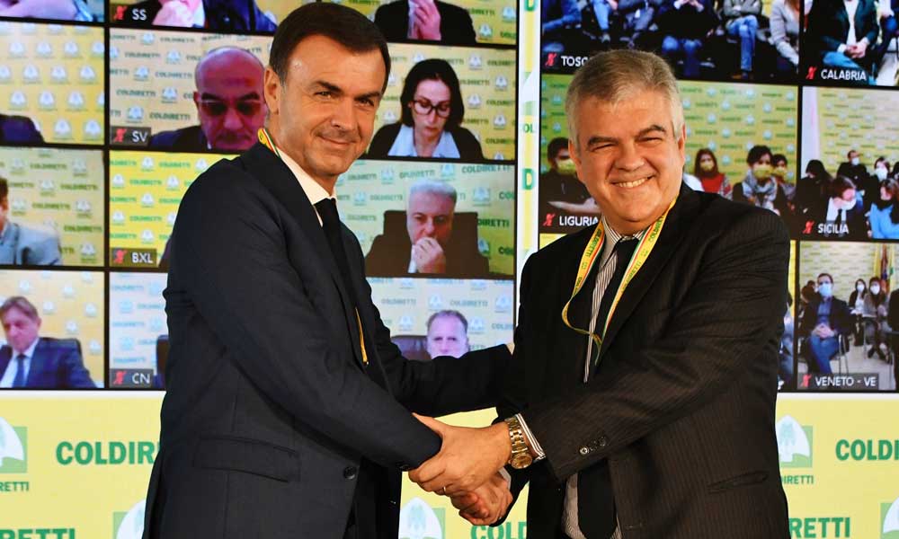 Luigi Ferraris, AD di FS, e Ettore Prandini, Presidente di Coldiretti, al Forum Internazionale dell’Agricoltura e dell’Alimentazione