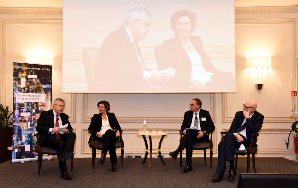 Luigi Ferraris, AD di FS Italiane, interviene all'evento organizzato dalla società di consulenza Willis Towers Watson 2021