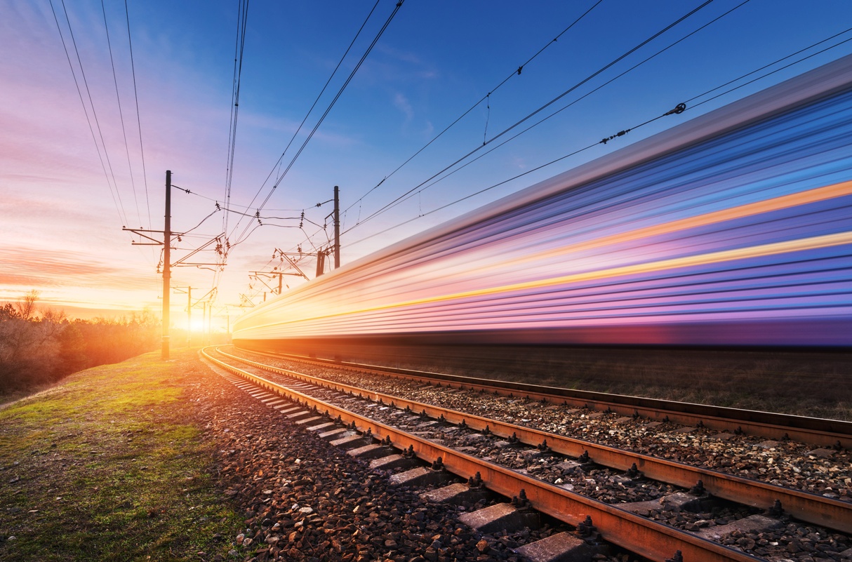 Foto: treno in corsa 