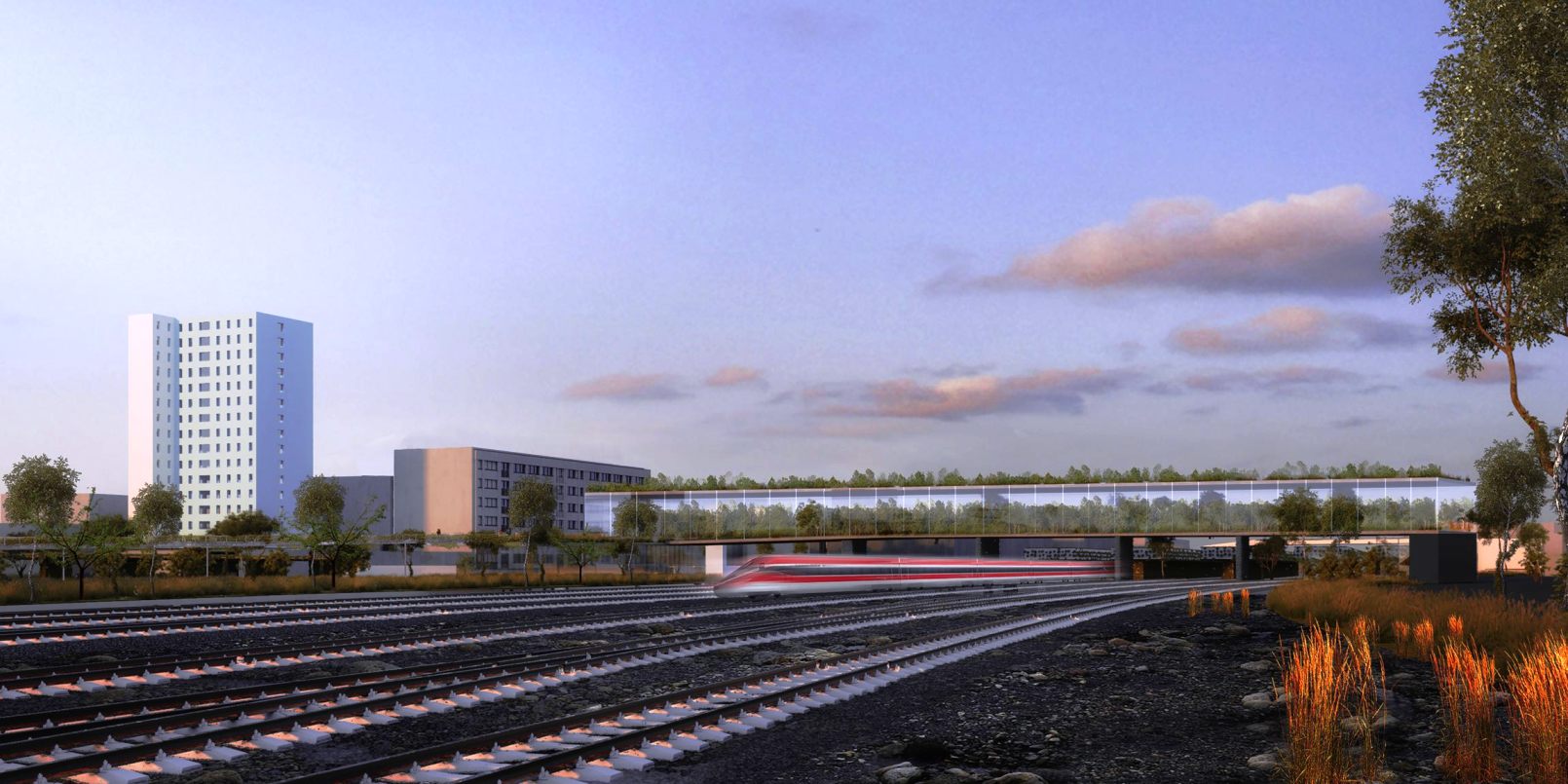 Rendering della nuova stazione di Padova