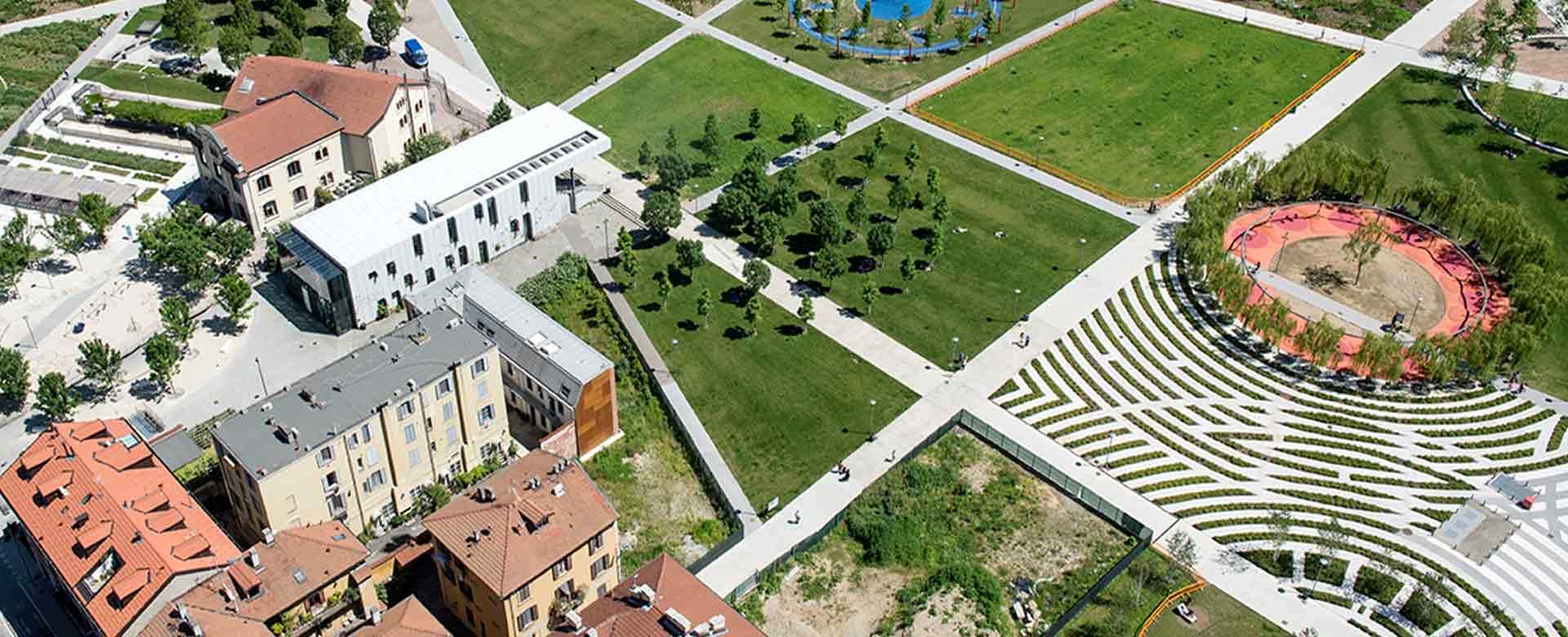 Immagine della Biblioteca degli alberi di Milano, zona Porta Nuova