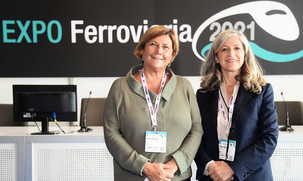 Vera Fiorani e Anna Masutti a Expo ferroviaria 2021