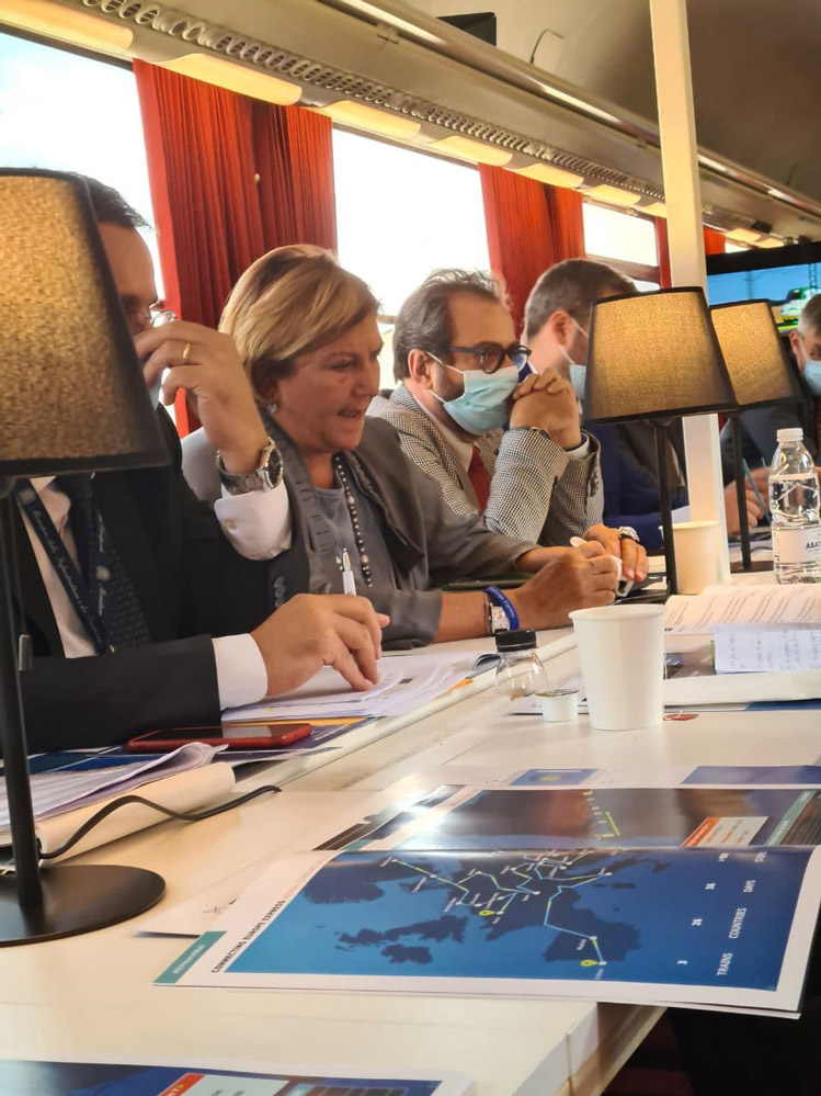 Evento a bordo del Connecting Europe Express