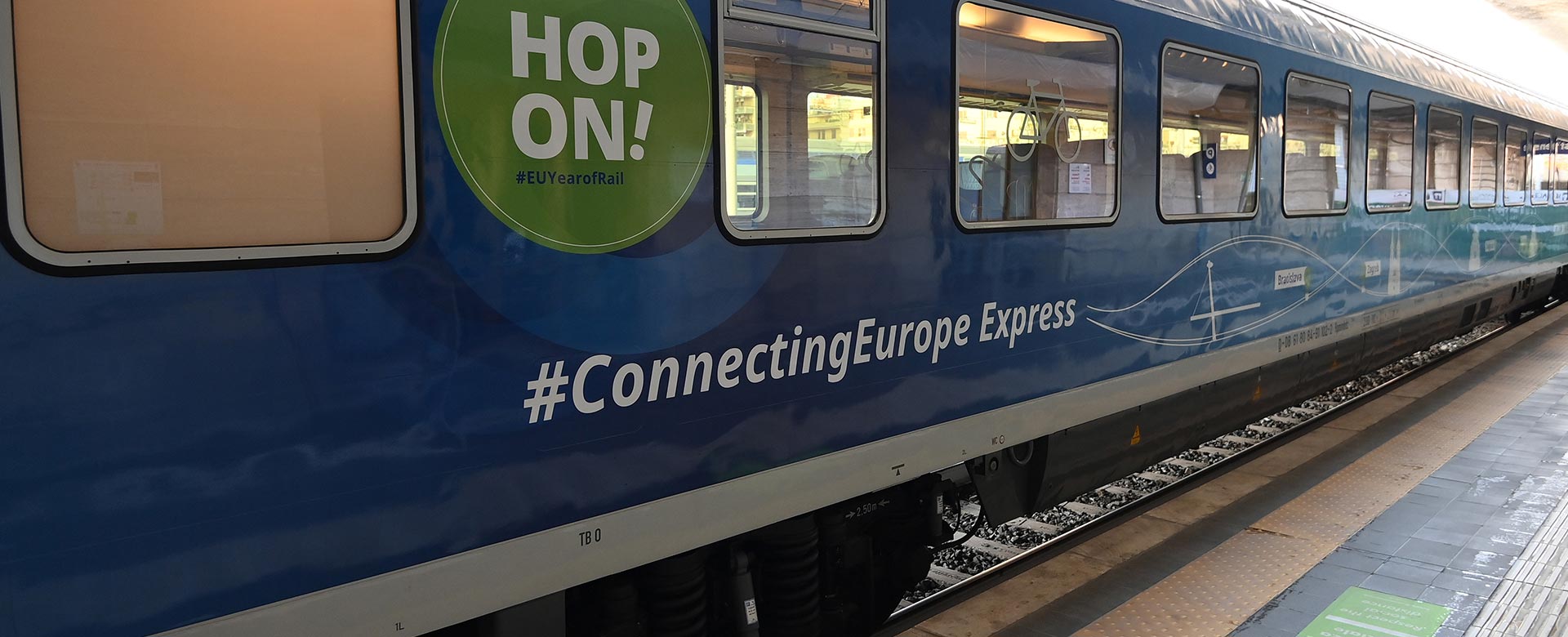 Il Connecting Europe Express in viaggio in Italia ©Archivio FS Italiane (Foto Alfredo Falcone | LaPresse)