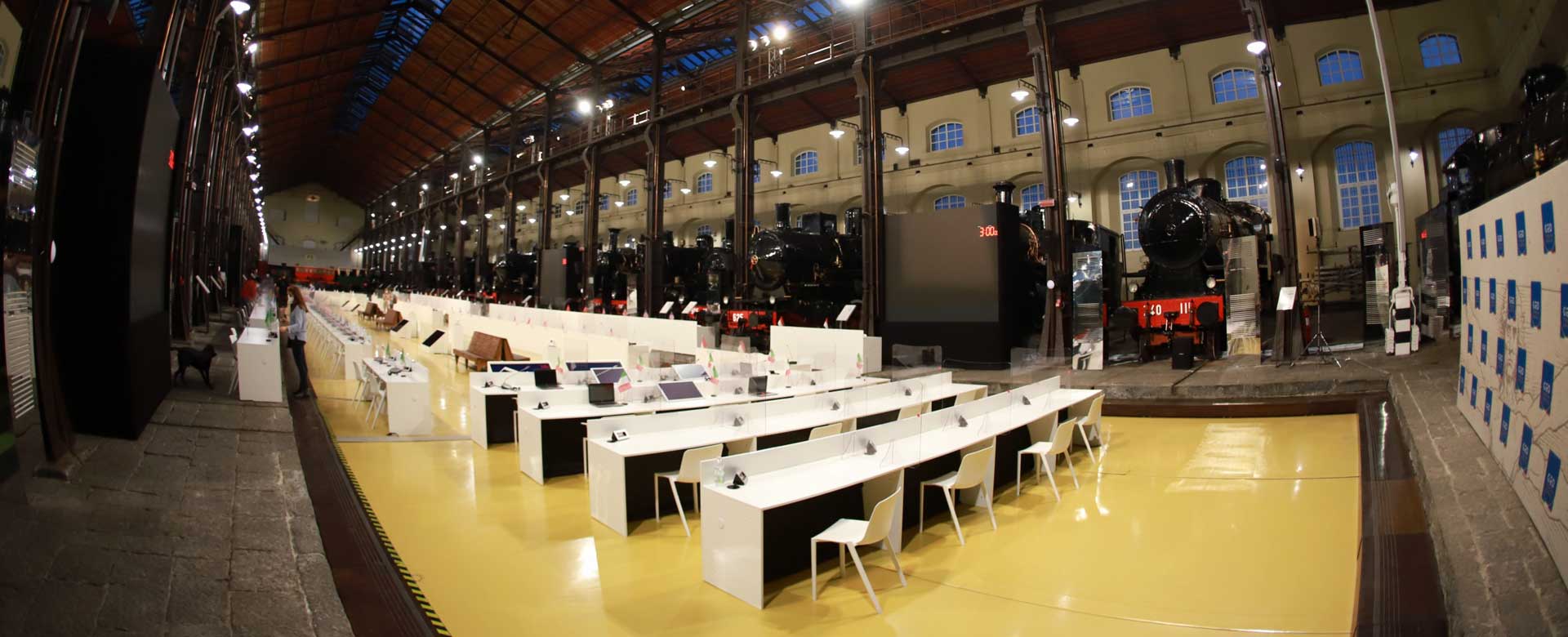 Museo di Pietrarsa allestito per evento G20 Finance and Central Bank deputies