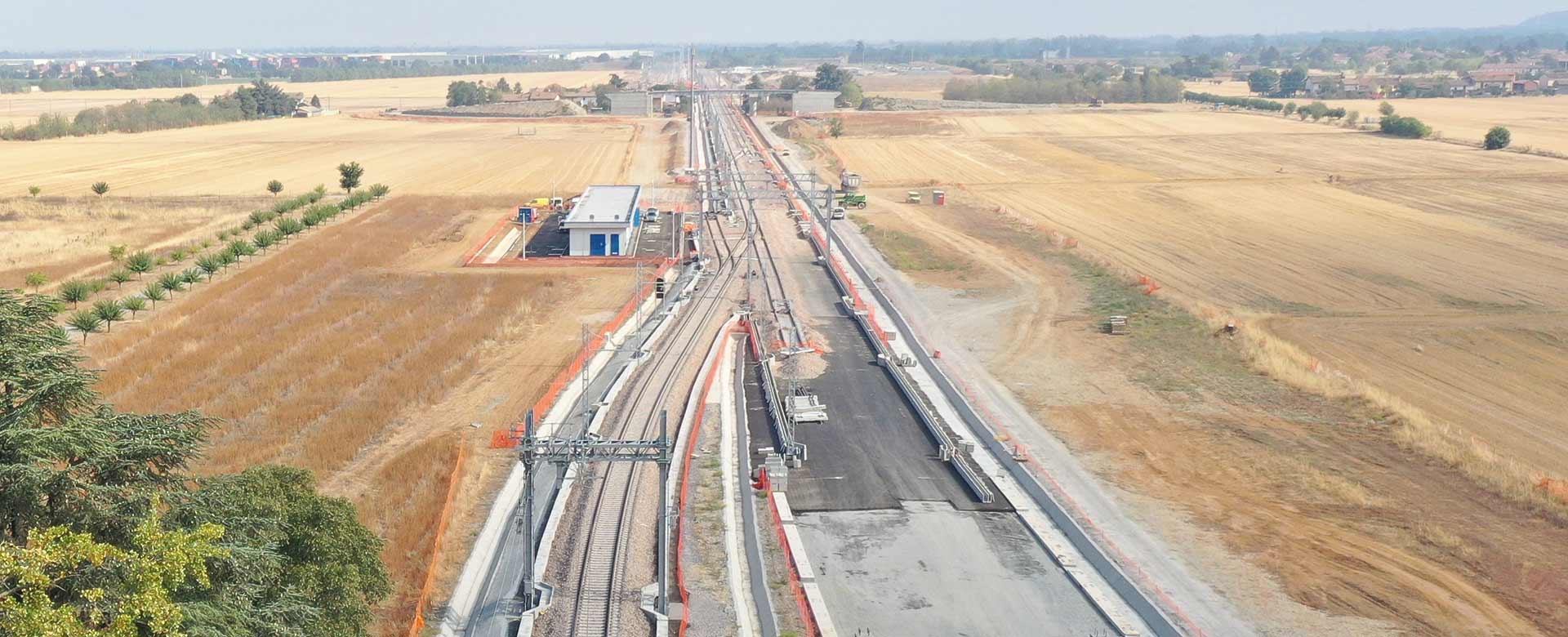 Lavori per la prima tratta del Terzo Valico a Rivalta Scrivia (AL)