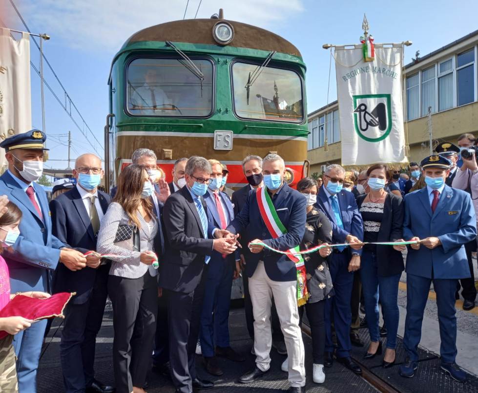 Inaugurazione linea ferroviaria Fabriano-Pergola