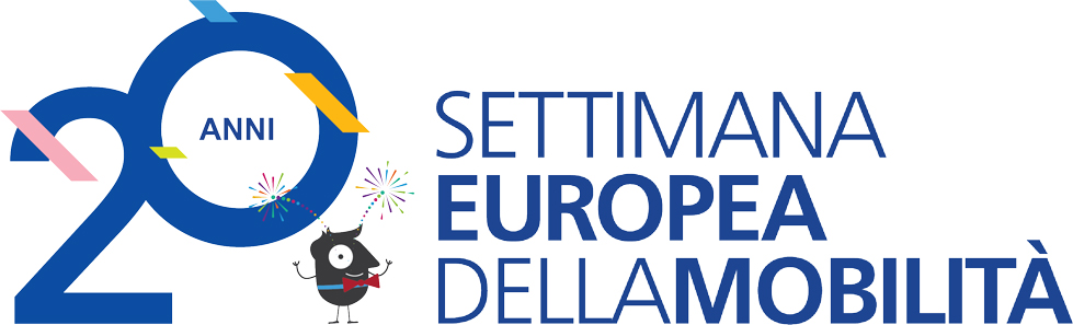 Logo del ventesimo anno della Settimana Europea della Mobilità