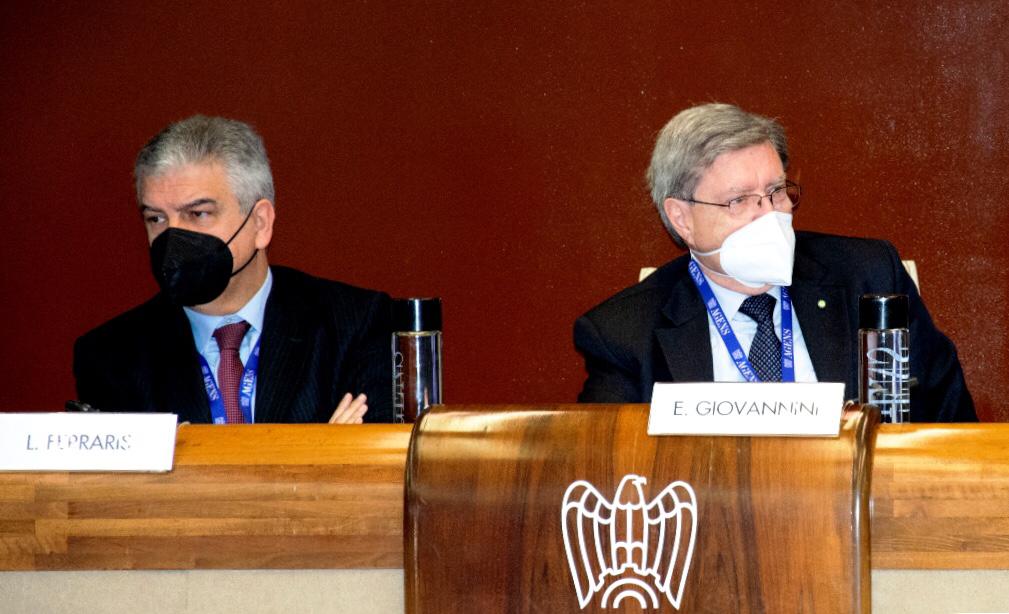 L'AD del Gruppo FS Luigi Ferraris e il Ministro Enrico Giovannini