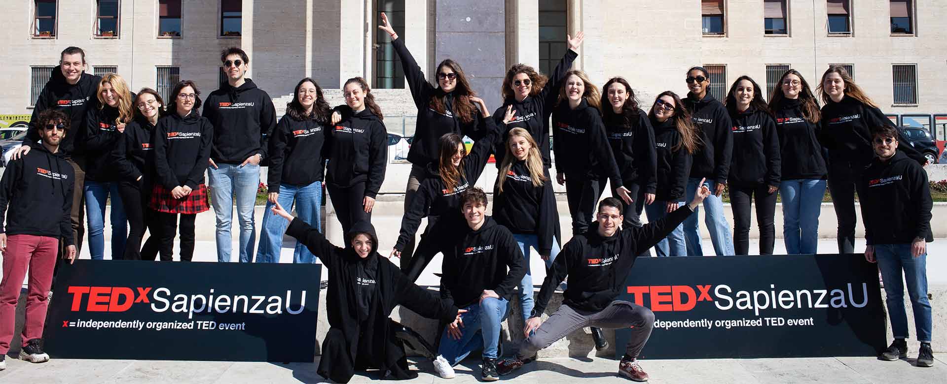 Il team organizzatore e i volontari di TEDxSapienzaU
