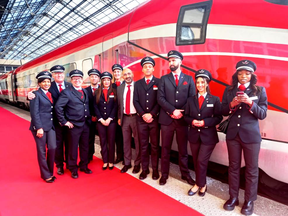 Inaugurazione con personale Frecciarossa 1000 Parigi-Lione