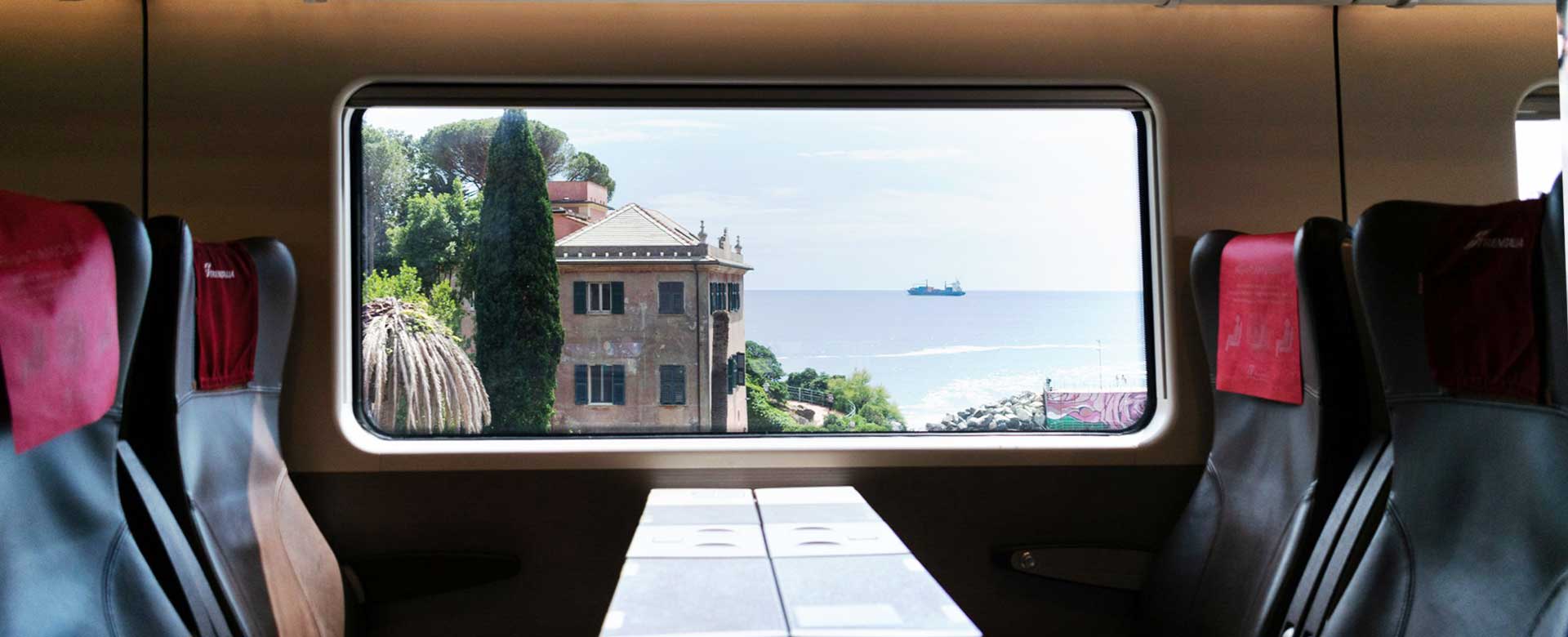 Finestrino di un Frecciarossa