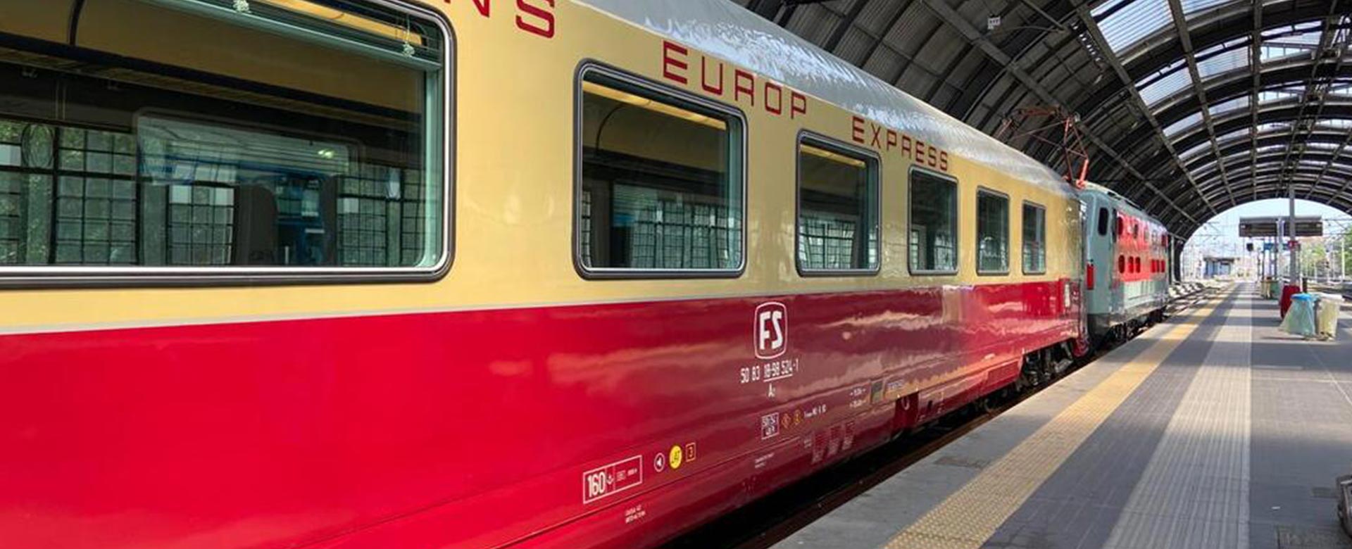 Il treno che ha ospitato la conferenza stampa di presentazione della stagione 2022 dei treni storici in Lombardia